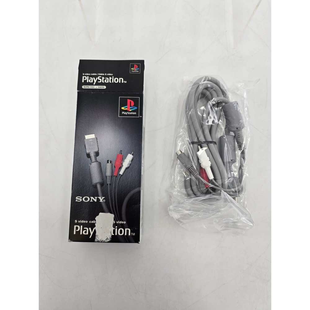Sony PlayStation PS1 PS2 S-Video Cable 94050 SCPH-1100 Vintage OEM - NEW